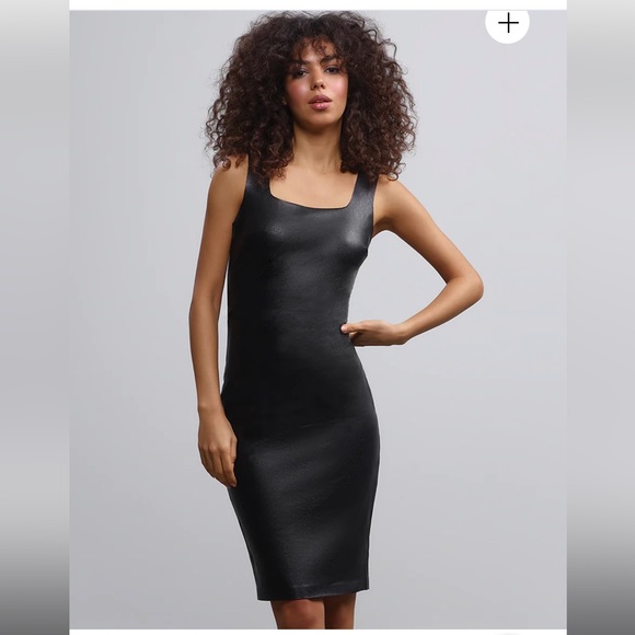commando Faux Leather Square Neck Dress - Picture 3 of 8